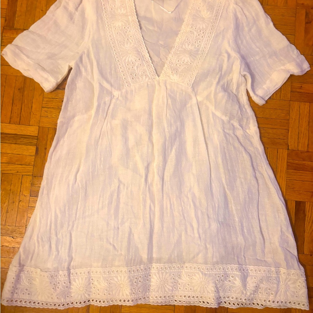 Zara Elegant White Women’s Dress, size Small